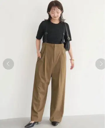[ SLOBE IENA ] 서스펜더 팬츠