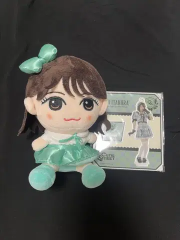 이타쿠라 카나 아크릴 스탠드 체크 무늬 의상 봉제 인형 치비누이
