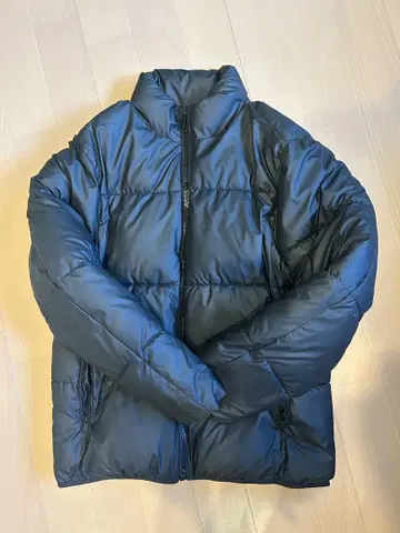 ZARA 남성용 다운 자켓 L 블랙 다운