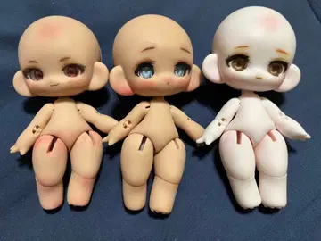 강아지 솜사탕 12cm 커스텀 갈색, 보통 피부 3체 세트