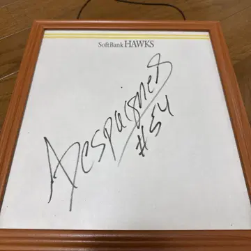전 후쿠오카 소프트뱅크 호크스 A. 데스파이네 사인