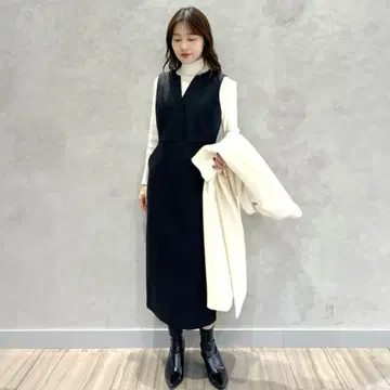 23AW BLENHEIM 정가 4.9만 본딩 오버롤 스커트