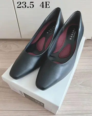 RAKUNA 족욕 펌프스 블랙 23.5cm 4E