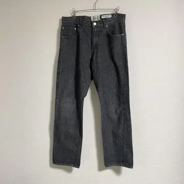 YAECA 5P 데님 팬츠 블랙 데님 선염 셀비지 마 혼방 31