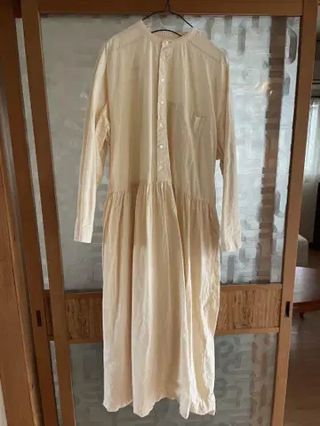 nest robe 네스트로브 코튼 라미 밴드 카라 원피스