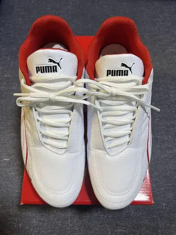 푸마 페라리 콜라보 스니커즈 화이트/레드