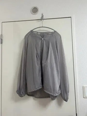 그레이 시어 노카라 자켓