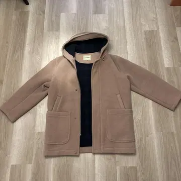 90s L.L.Bean 후드 부착 더플 코트 M 베이지