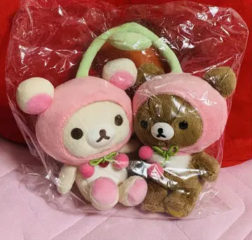 리락쿠마 후르츠 나카요시 봉제 인형 코리락쿠마 차이로이코구마