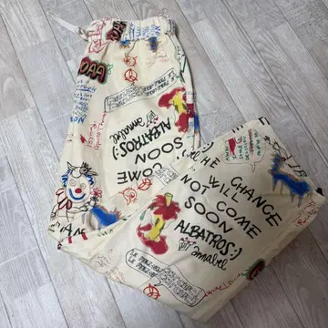 컬러풀 그래픽 캐주얼 팬츠