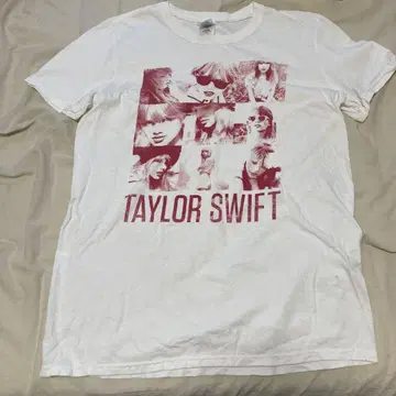 구제 의류 길단 Taylor Swift 콜라주 T셔츠 화이트 S