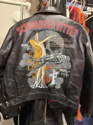 마츠모토 레이지 war art collection 가죽 자켓 1999년제