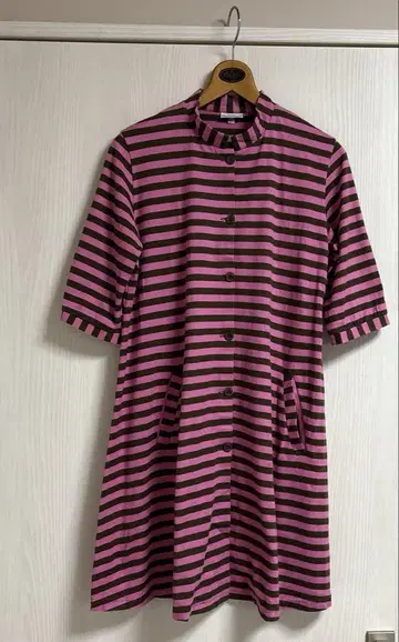 마리메꼬 보더 원피스 튜닉 S marimekko