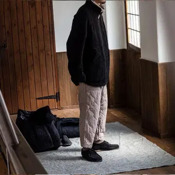nest robe Confect 베이지 퀼팅 와이드 팬츠 4
