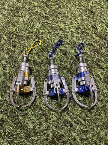 뽑기 게임 손톱 디자인 키링 3색 세트