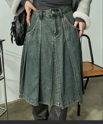 SHAGGIE 데님 스커트