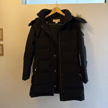 MK 블랙 롱 다운 자켓