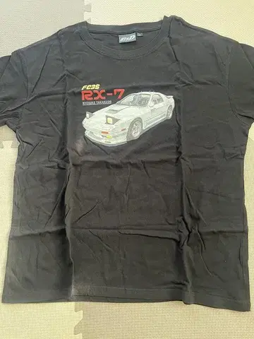 머리글자 D FC3S RX-7 셔츠 블랙 타카하시 료스케 RedSuns