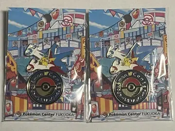 포켓몬 센터 후쿠오카 로고 핀즈 핀 배지 x 2