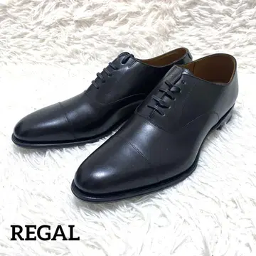 [새상품] REGAL 블랙 27.0cm 가죽 스트레이트 팁 01DR 블랙