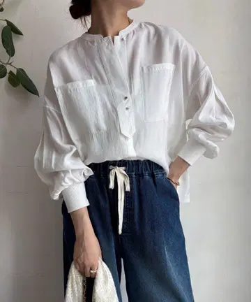 DOUDOU 셔츠 화이트