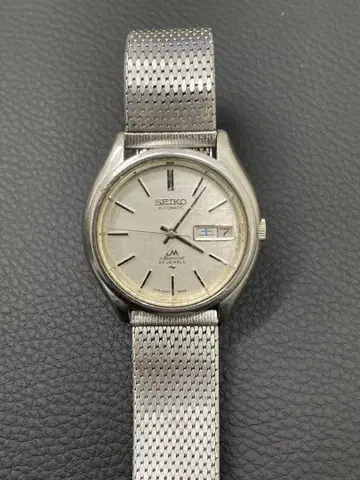 SEIKO 자동 와인딩 시계 실버 메쉬 밴딩
