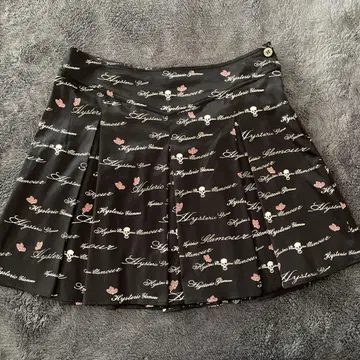 Hysteric Glamour 스컬 패턴 플레어 스커트