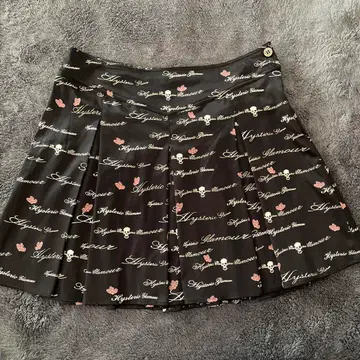 Hysteric Glamour 스컬 패턴 플레어 스커트