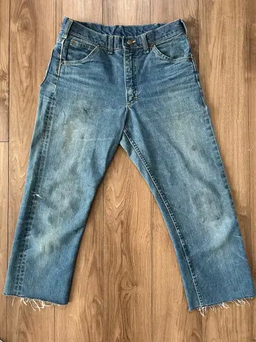 1960s 빈티지 Lee 101z jeans 사이드 블랙택