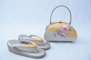 그라데이션 오렌지 백과 조리 세트