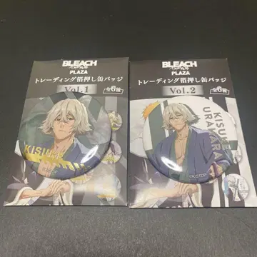 BLEACH 천년혈전편 PLAZA 한정판 캔뱃지 우라하라 키스케