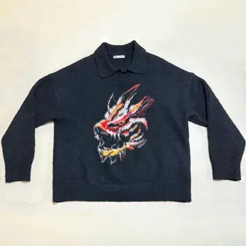 ZARA 니트 드래곤 자수