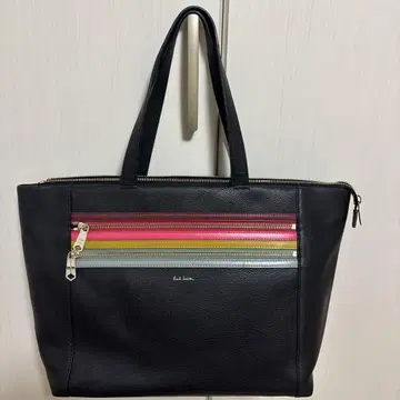 Paul Smith 가죽 토트백 블랙