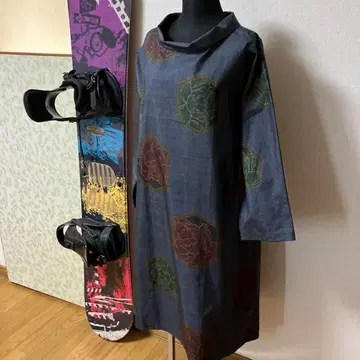 기모노 리메이크 오시마 명주 원피스 L~ LL