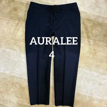 AURALEE 울 슬랙스 블랙 4