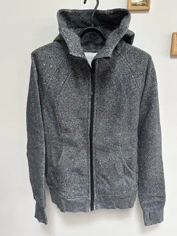 Lululemon 그레이 후드 부착 후드티