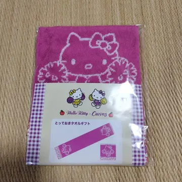 커브스 Hello Kitty 핑크 타월