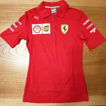 F1 푸마 페라리 반팔 피케 셔츠