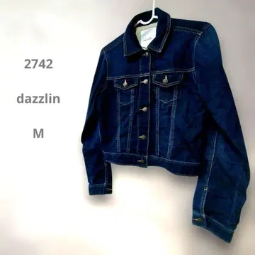 dazzlin Y2K 갸루 다크 블루 데님 자켓 새상품급 숏 기장