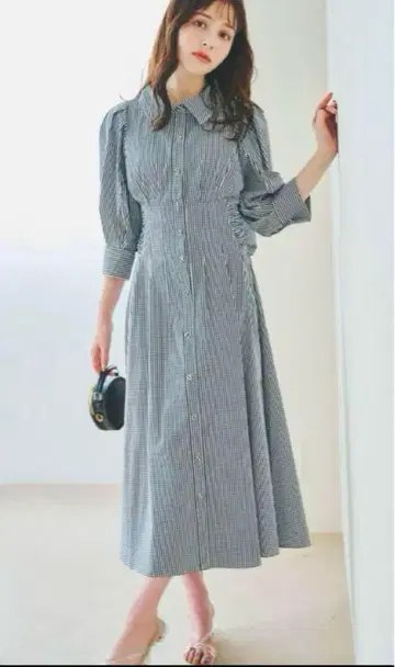 dazzlin 허리 턱 셔츠 원피스 M 사이즈