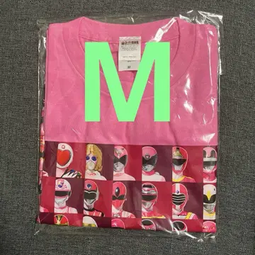 M 전 슈퍼 전대전 T셔츠 역대 핑크 대집합 미개봉품