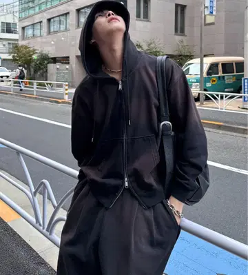 sinss Heavy weight double zip hoodie S
