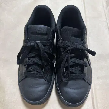 PUMA 블랙 스니커즈 로우컷
