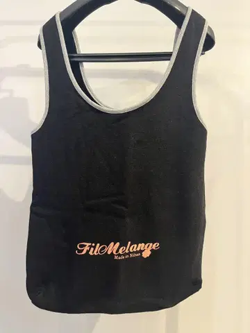 FilMelange 블랙 코튼 토트백