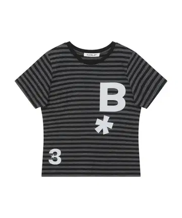 [ BAUF ] B logo slim fit t-shirt