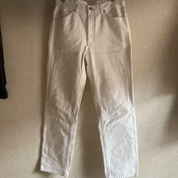 새상품급 Lee 화이트 데님 스트레이트 W34 L32