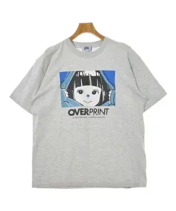 오버 프린트 티셔츠 남성용