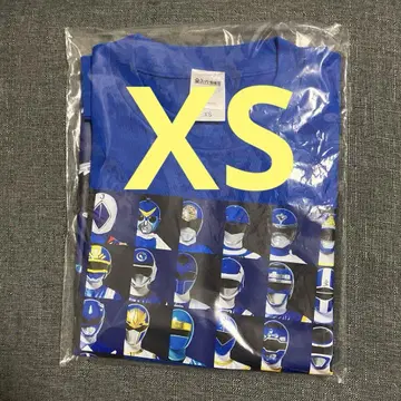XS 전 슈퍼 전대전 티셔츠 역대 블루 대집합 미개봉품