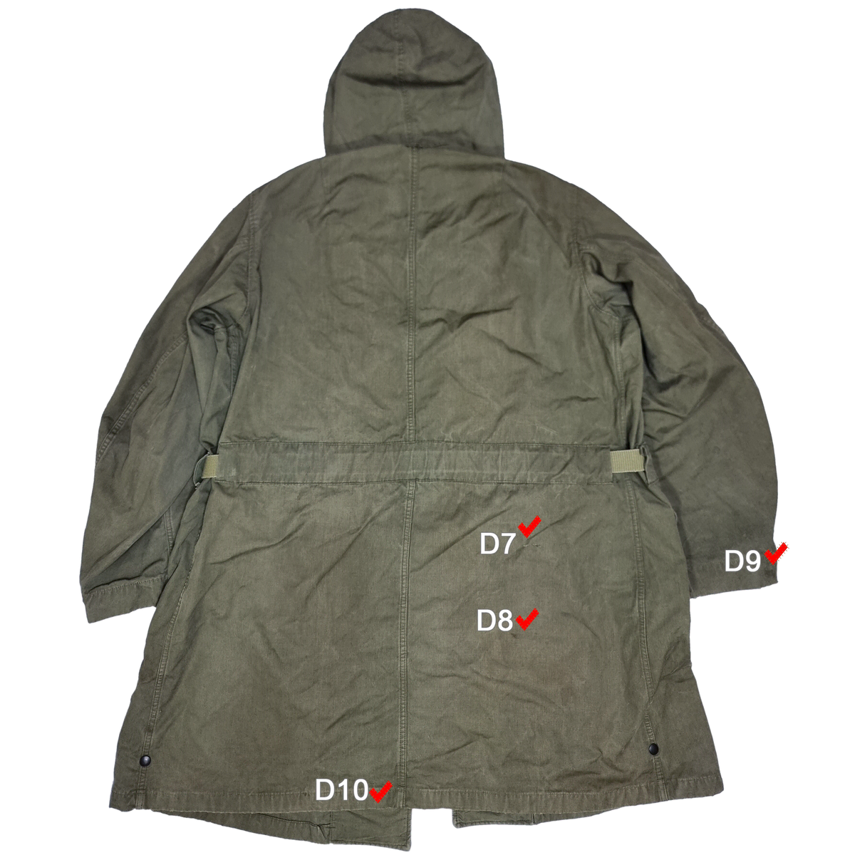 1950s M-1947 US Air Force Overcoat Chosin Reservoir Parka Military