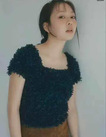 U by SPICK&SPAN MARIN x Uby 골지 블라우스 완판템